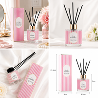 Diffuseurs à roseaux de luxe à marque privée, parfum d'ambiance 120 ml, flacon liquide, pour hôtels, vente en gros, parfum d'intérieur