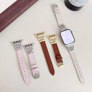 Correa de Reloj de Cuero Genuino con Hebilla para IWatch 1/2/<span class=keywords><strong>3</strong></span>/4/5/6/7/8/<span class=keywords><strong>SE</strong></span> y <span class=keywords><strong>GT</strong></span> 2/<span class=keywords><strong>3</strong></span>/4/5/6 - Diseño en Forma de Corazón - Product Image 2