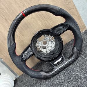 Volante de coche de fibra de carbono para <span class=keywords><strong>Audi</strong></span> B8.5 <span class=keywords><strong>S4</strong></span> S5 RS5 RS6 Q5 Q7 Q3 Q8 A1 A3 A4 A5 A6 A7 S3 S1 S6 RS3 RS4 B8 C6 C7 - Product Image 6