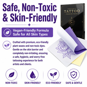Xnet 100 feuilles de <span class=keywords><strong>papier</strong></span> stencil A4 <span class=keywords><strong>pour</strong></span> <span class=keywords><strong>tatouage</strong></span>, <span class=keywords><strong>papier</strong></span> thermique de transfert <span class=keywords><strong>pour</strong></span> machine à tatouer, accessoires - Product Image 6