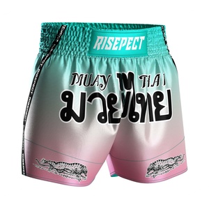 Pantalones Cortos de Muay Thai 100% Poliéster, Duraderos, para Boxeo Tailandés, Venta al Por Mayor - Product Image 3