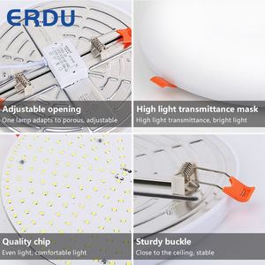 Nuevo diseño Slim cuadrado sin marco <span class=keywords><strong>Downlight</strong></span> empotrado <span class=keywords><strong>Downlight</strong></span> de techo No parpadeo Led Panel de luz - Product Image 4
