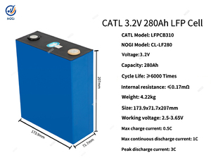 Grade A CATL 3.2V 280Ah LiFePO4-cel, hoogcapaciteitsbatterijen, 6000 cycli, lange levensduur, LFP-batterij - Product Image 2