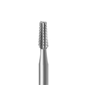 SUPER Q 38 Cylinder Tapered Cross Cut Bur 2.35mm Shank <b>Tool</b> Steel 6Pcs Jewellery Rotary Bur for Tight Space Contouring - Product Image 3