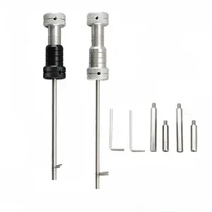 Juego de 2 Herramientas de Reparación de Cerraduras Mecánicas con Bloqueo de Hoja en Forma de Hoja Plateada y Negra para <span class=keywords><strong>Cerrajeros</strong></span> - Product Image 1