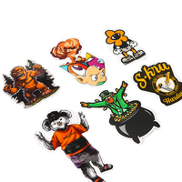 Feuilles autocollantes holographiques UV imperméables pour impression, autocollants anime Vsco, étiquettes PVC transparentes, autocollants vinyle découpés sur mesure avec logo