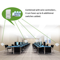 Pas de batterie étanche Piezo télécommande interrupteur d'éclairage IP65 2 gangs auto-alimenté/cinétique RF433 interrupteur d'éclairage cinétique sans fil