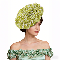 Chapeaux de cérémonie Derby Sinamay de haute qualité, uniques et élégants, fascinateurs de mariée de luxe et haut de gamme, pour mariage, pêche, plage et extérieur