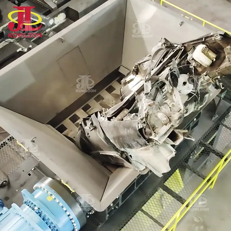 High Torque Body Shell Engine Block Crusher Scrap Recycling Equipment Car Metal Shredder