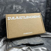 Boîtes postales personnalisées à encre blanche ondulée et à couvercle rabattable Pantalon de survêtement en papier kraft Emballage de vêtements Chaussettes gaufrées