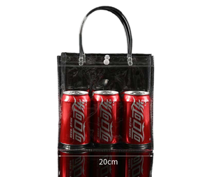 Bolsa de PVC Impermeable con Logotipo Personalizado, Asa Flexiloop, Estampado en Caliente, Bolsa Transparente para Envasado de Regalos en Supermercados - Product Image 1