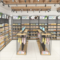 Présentoir de Magasin d'Articles pour Animaux de Compagnie, Panneau Publicitaire, Étagères Centrales pour Vêtements d'Enfants, Aluminium Léger, Verre Personnalisable