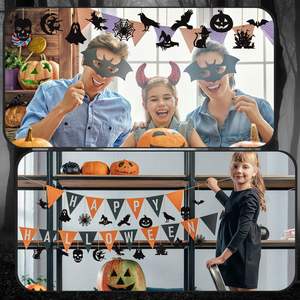 Percha de madera negra hecha a mano para Halloween, Araña, calabaza, <span class=keywords><strong>cuervo</strong></span> y murciélago, decoración espeluznante, decoración de fiesta en <span class=keywords><strong>casa</strong></span>, accesorios para <span class=keywords><strong>casa</strong></span> embrujada - Product Image 2