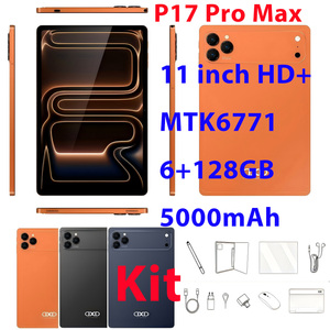 Tablette DXD P17 Pro Max 11 pouces, processeur octa-core, 6 Go de RAM, 128 Go de stockage, Android 11, corps entièrement métallique, 4G LTE, débloqué, kit de liaison sans fil - Product Image 1