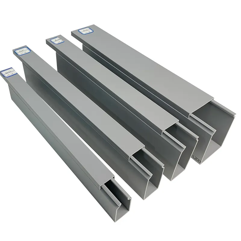 Wbo rắn PVC Trunking rắn tường hệ thống dây điện ống dẫn 100x50 tường mương Trunking sản phẩm điện kênh quản lý cáp hệ thống