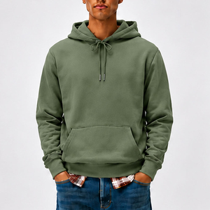 Sweat-shirts à capuche pour hommes en tissu respirant, style pull, nouvelle conception, sur mesure, décontractés, avec poches, vente chaude - Product Image 1