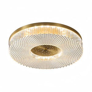 Plafonniers <span class=keywords><strong>LED</strong></span> de haute qualité avec un design moderne <span class=keywords><strong>industriel</strong></span>, finition laiton, abat-jour en acrylique pour chambre à coucher, salon - Product Image 1