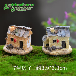 Giardino <span class=keywords><strong>in</strong></span> miniatura paesaggio Micro villaggio case di pietra fai da te Bonsai terrario artigianato ornamenti da scrivania per la decorazione del giardino fata - Product Image 5