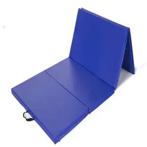 Gym mat foam and water proof pvc leather foam mat foldable folding foldable foam gym exercise mat