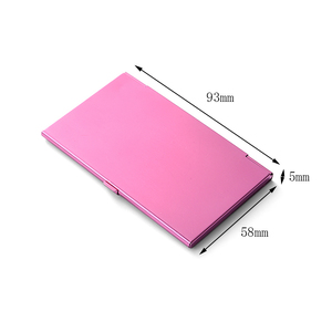 Amostra grátis Personalizado Multi cores Metal <span class=keywords><strong>Business</strong></span> Name <span class=keywords><strong>Card</strong></span> <span class=keywords><strong>Holder</strong></span> Alumínio <span class=keywords><strong>Card</strong></span> Case