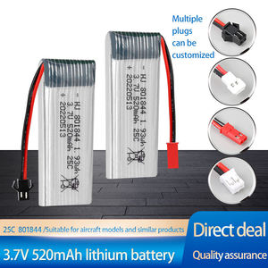Fabrika Çıkışlı 3.7V 520mAh Şarj Edilebilir Polimer Lityum Pil Paketi RC Uçak/Helikopter/Drone için - Product Image 3