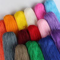 Upgraded Hollow Bright Ice Silk & Wool Chenille Yarn Lightweight Dyed Thin Thread for Crochet Bags Hats and Hand-knitted Needles