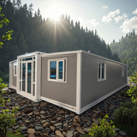 Nouveaux produits en gros Maison de conseil extensible à double aile avec séparateur de deux pièces Maisons sur mesure Maisons préfabriquées