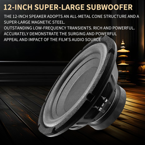 <span class=keywords><strong>Subwoofer</strong></span> Attivo da 12 Pollici per <span class=keywords><strong>Home</strong></span> <span class=keywords><strong>Theater</strong></span>, Altoparlante <span class=keywords><strong>Subwoofer</strong></span> DJ ad Alta Potenza, con Amplificatore Classe D per Feste 110V/220V - Product Image 4