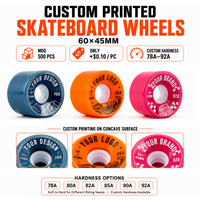 Roues de skateboard en PU 60 mm 82A à rebond élevé avec roulements ABEC-7, certifiées ISO9001, lisses et durables, 5 couleurs disponibles, pour longboard et cruiser