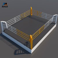 Housse en cuir imperméable résistante à l'usure pour ring de boxe surélevé, idéale pour centre de fitness intérieur, zone d'activités de Muay Thai et de grappling