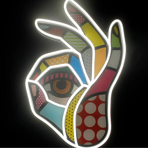 Letrero de Neón Personalizado <span class=keywords><strong>con</strong></span> Diseño de Calavera de Helado de Alta Calidad, Gráficos Impresos <span class=keywords><strong>con</strong></span> UV - Product Image 4