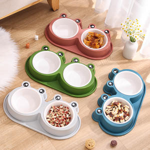 Comederos Dobles para Mascotas con Diseño <span class=keywords><strong>de</strong></span> Rana <span class=keywords><strong>de</strong></span> <span class=keywords><strong>Ojos</strong></span> Grandes, Comederos <span class=keywords><strong>de</strong></span> Acero Inoxidable para Perros y Gatos con Base Antideslizante - Product Image 6