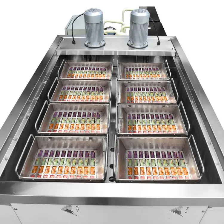 8 मोल्ड्स जमे हुए खाद्य कारखाने दूध बर्फ कैंडी लिली पॉप पॉप निर्माता मशीन बनाने की मशीन