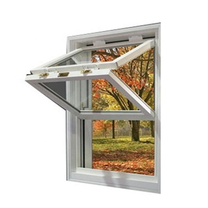 Vertical <strong>Sliding</strong> Balcony <strong>Windows</strong> Smart Electric Remote Automatic up and Down Guillotine <strong>Window</strong> Aluminum Double Glass <strong>Wooden</strong> Case - Product Image 6