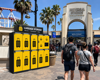 Casier à bagages intelligent extérieur 2026 avec paiement par QR, armoire de rangement étanche pour location, idéal pour parcs d'attractions et sites touristiques