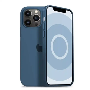 Funda de silicona con logotipo original para iPhone 12, 13, 14, 15 Pro Max, embalaje oficial con funda magnética de animación