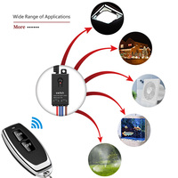 GLC Mini 120v 10a Relais 1 Gang 433mhz Récepteur Rf 50m Télécommande Interrupteur Sans Fil Ac 220v 230v Télécommande Interrupteur Pour Lampe