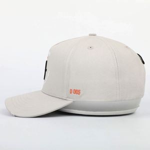 Casquette de baseball structurée en coton beige vintage à 5 panneaux, broderie 3D, pour homme et adolescent, style décontracté, directement de l'usine - Product Image 3