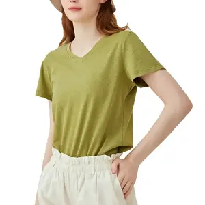 Wholesale Sustainable Eco Friendly Custom 55 hemp 45 organic Cotton T-shirt