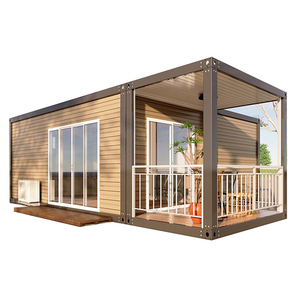 Design import prefabbricato moderno lusso assemblare container house villa 40 piedi 3 camere da letto casa prefabbricata con piano dalla cina - Product Image 1