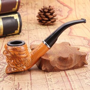 Vente en gros <span class=keywords><strong>de</strong></span> produits Spot tuyau à poignée évasée en <span class=keywords><strong>bois</strong></span> pour tabac Cigarettes tuyaux accessoires pour fumer avec boîte cadeau - Product Image 3