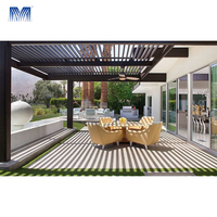 6x4 mirador perchoirs muraux réglables, extérieur, imperméable, émaillé sur balcon, pergolas de toit fixes en aluminium
