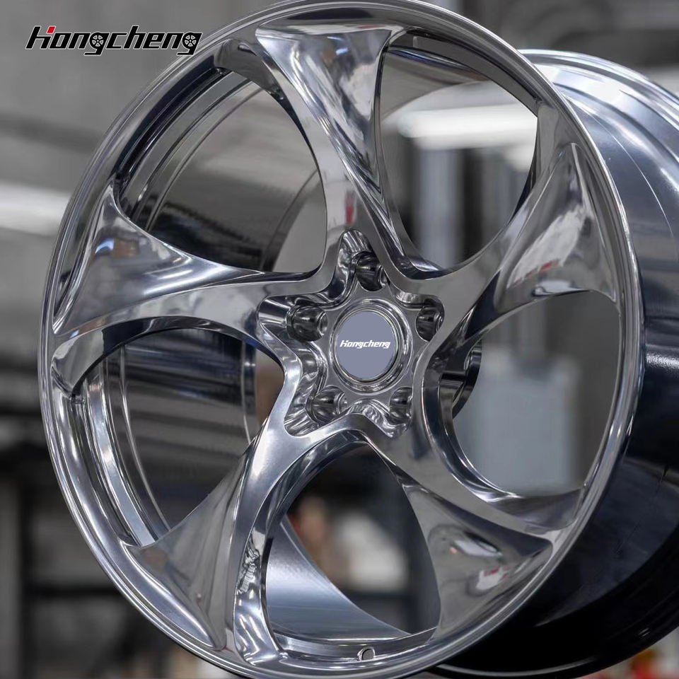 1 Piece Deep Concave 5 Spoke Wheel 18 19 20 21 22 23 24 Inch 5x112 ...
