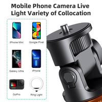 Perche à selfie magnétique avec rotation à 360°, télécommande sans fil, support de téléphone en aluminium, trépied extensible, suivi automatique du visage pour smartphone