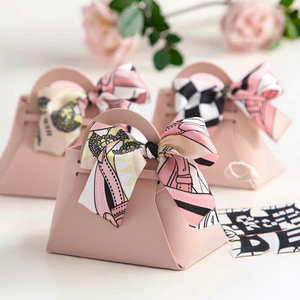 Свадебный подарок сумка для конфет из искусственной кожи, подарочные коробки для вечеринки, персонализированный свадебный подарок для гостей - Product Image 3