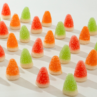 Fabrieksdirect Blokvormige Zoete Gecoate Bullet Gummy Candy Echte Fruitsuiker Bulk OEM Private Label Groothandel Exporteur