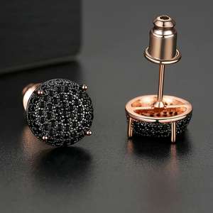 JINSE Anting-Anting Anak Laki-laki Wanita, Perhiasan Giwang Turki Cantik Cantik Cantik Trendi Bentuk Bundar - Product Image 4