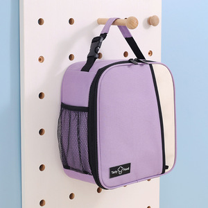 Sac à lunch isotherme Beilian, grande capacité, conteneur alimentaire portable pour usage extérieur, gris et bleu - Product Image 5