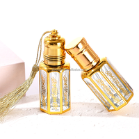 Bouteilles d'échantillons en Verre Transparent de 3 ml en Gros pour Huiles Essentielles, Petits Contenants de Parfum à Bille pour Ventes Transfrontalières