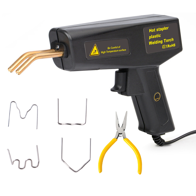 120W Plastic Welder Gun Plastic Welding Kit Bumper Crack Repair Kit Plastic Welder Machine with 400PCS Staples